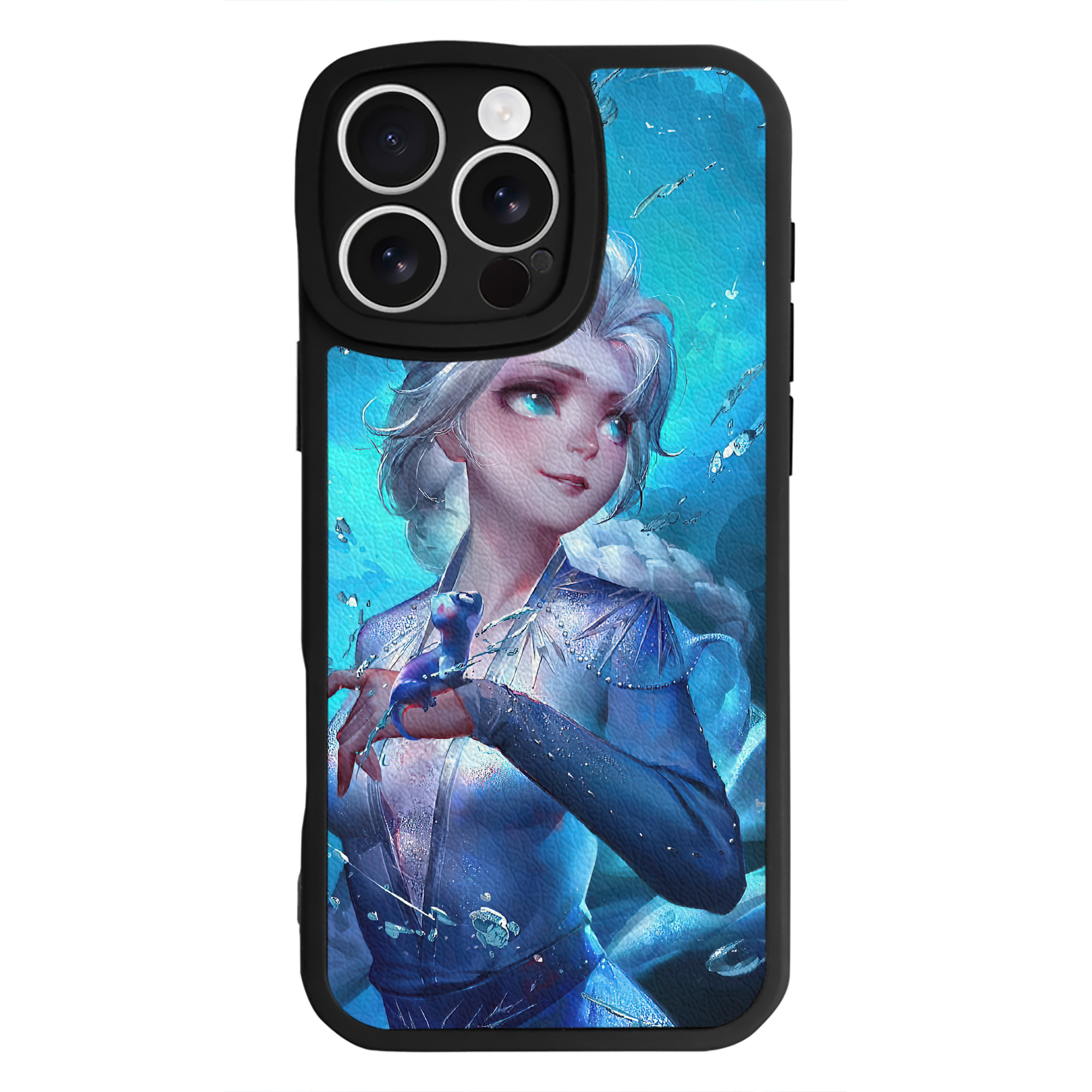 （画像用） アナと雪の女王 アンナ エルサ Frozen Anna Elsa 【iPhone 16シリーズ対応】シリコンスマホケース（レザー調） 材質：シリコン